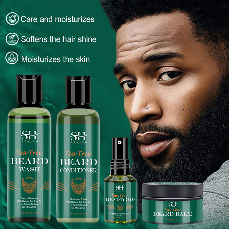 Hair Care Organic - Zestaw olejków do brody z drzewa
